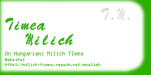 timea milich business card
