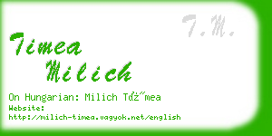 timea milich business card